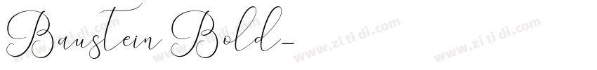 Baustein Bold字体转换